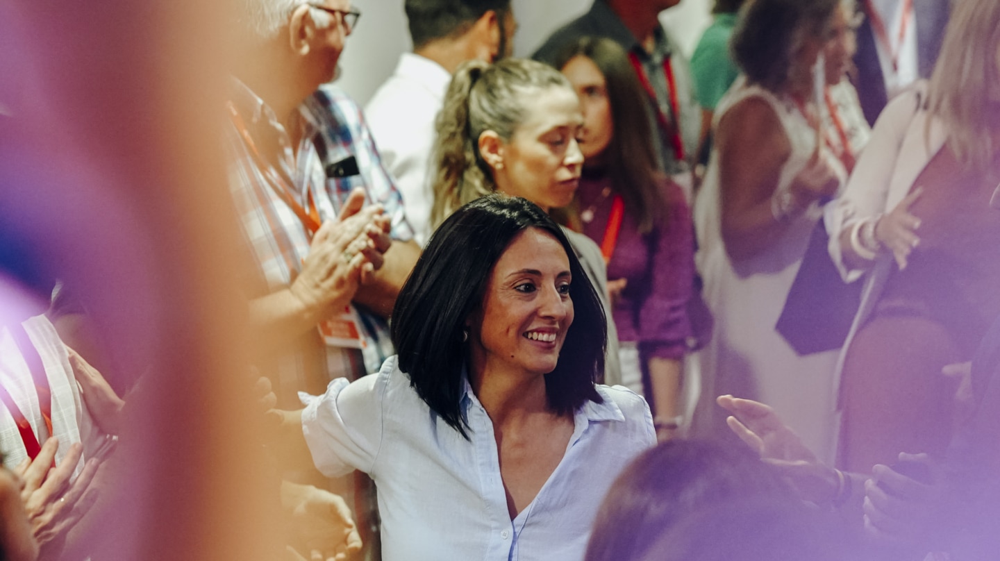 (Foto de ARCHIVO) La secretaria de organización del PSOE, Rebeca Torró, durante la Conferencia Política del PSPV-PSOE, en la Universidad de Alicante, a 19 de septiembre de 2026, en Alicante, Comunidad Valenciana (España). Bajo el lema “Recuperar lo que importa”, la Conferencia reúne durante dos días a más de 500 delegados, cargos públicos, colectivos y representantes de la sociedad civil para avanzar el proyecto autonómico socialista hacia 2027. Roberto Plaza / Europa Press 19/9/2026