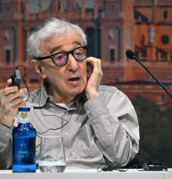 Woody Allen durante la presentación del rodaje de su nueva película a 1 de octubre de 2026, en Madrid