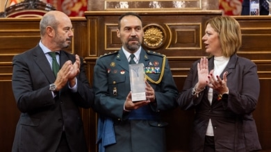 El jefe de la UCO recibe en el Senado el premio 'Verdad, Memoria, Dignidad y Justicia'