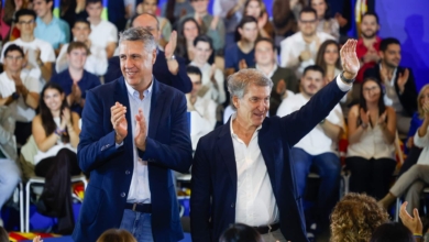Feijóo, contra el PSOE por su "estrategia del miedo": "Viene el PP, sí. Que tengan cuidado los okupas, los delincuentes y el clan de Sánchez"