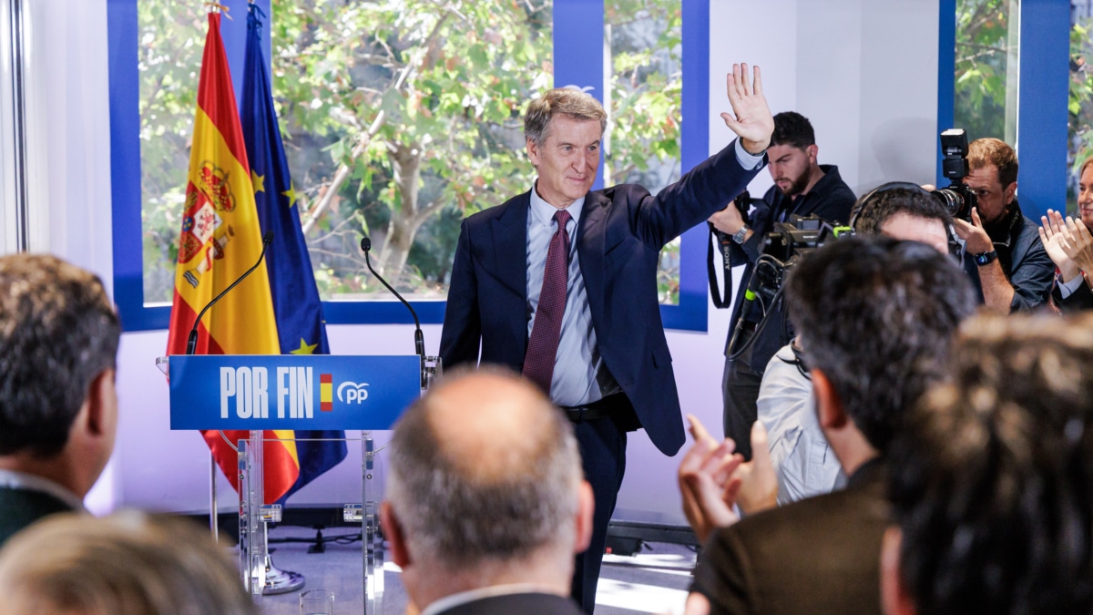 El presidente del Partido Popular, Alberto Núñez Feijóo