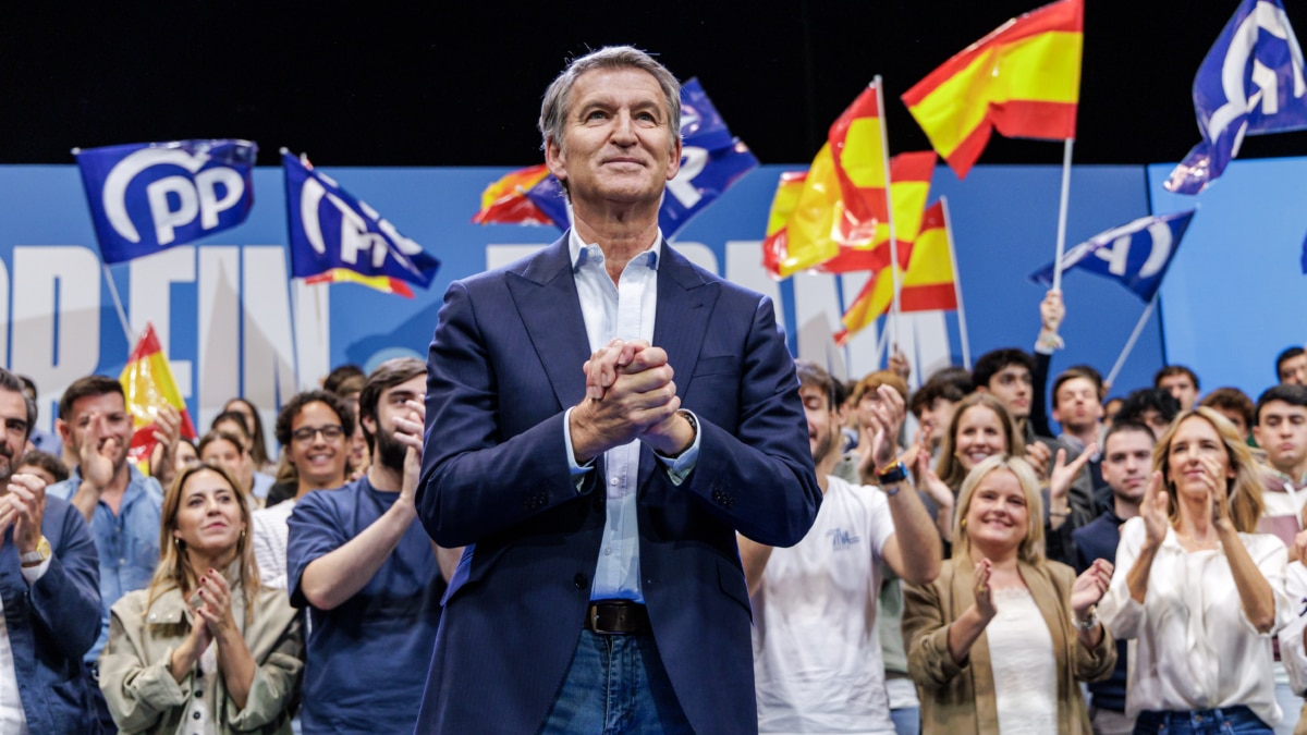 El presidente del Partido Popular, Alberto Núñez Feijóo