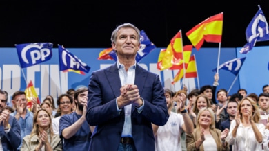 Feijóo arranca la precampaña arropado por Aznar, Rajoy y Ayuso: "España necesita un tiempo nuevo"