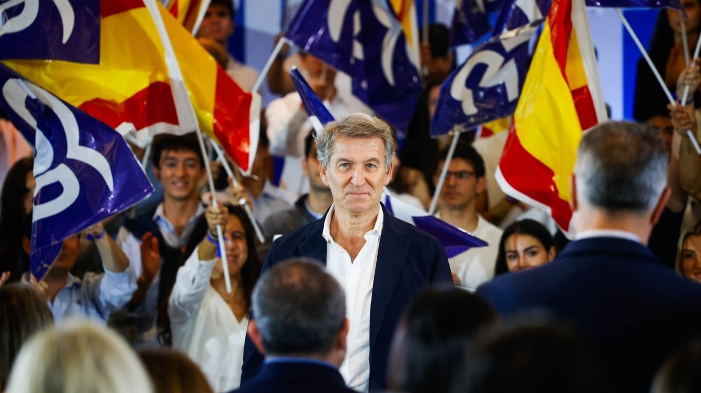 El presidente del Partido Popular, Alberto Núñez Feijóo