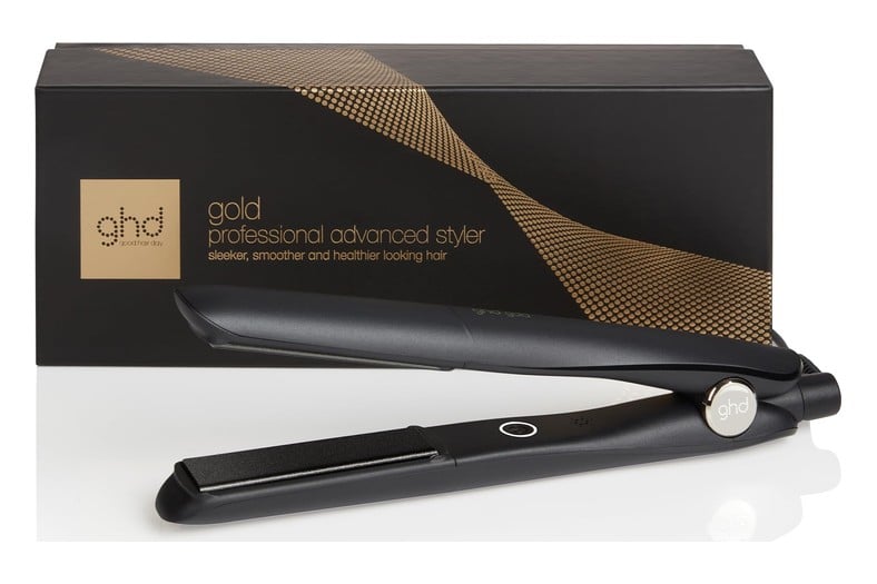 Plancha de pelo ghd Gold en negro con placas flotantes
