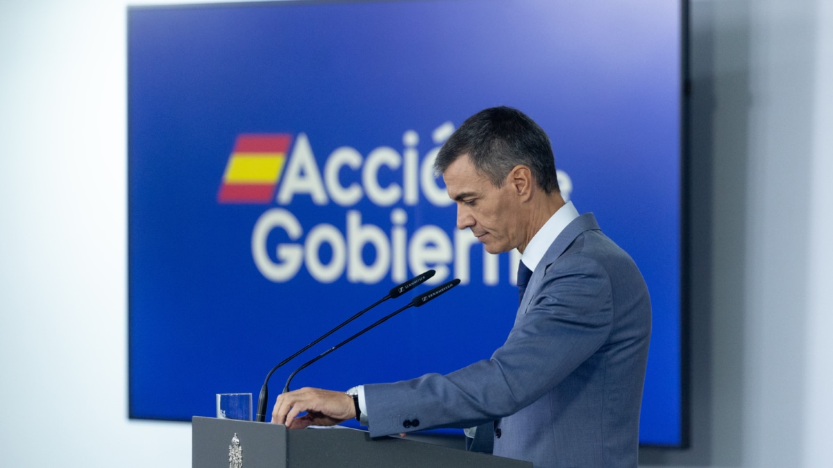 El presidente del Gobierno, Pedro Sánchez