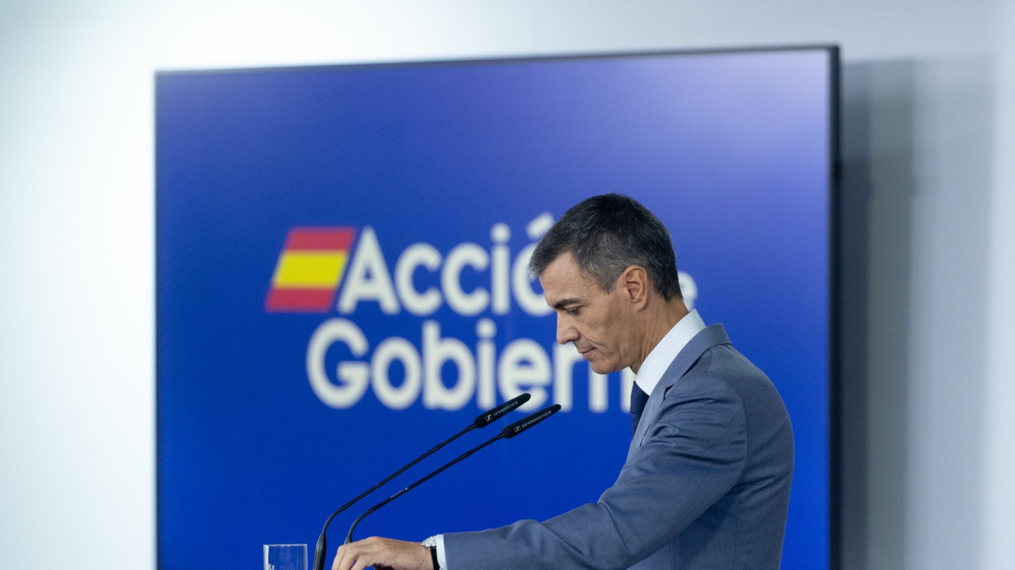El presidente del Gobierno, Pedro Sánchez
