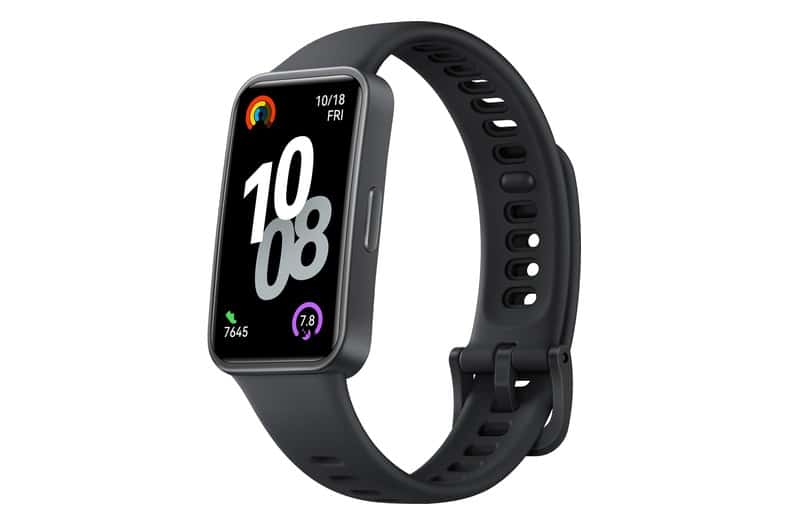 Pulsera de actividad HUAWEI Band 10 negra con correa de fluoroelastómero