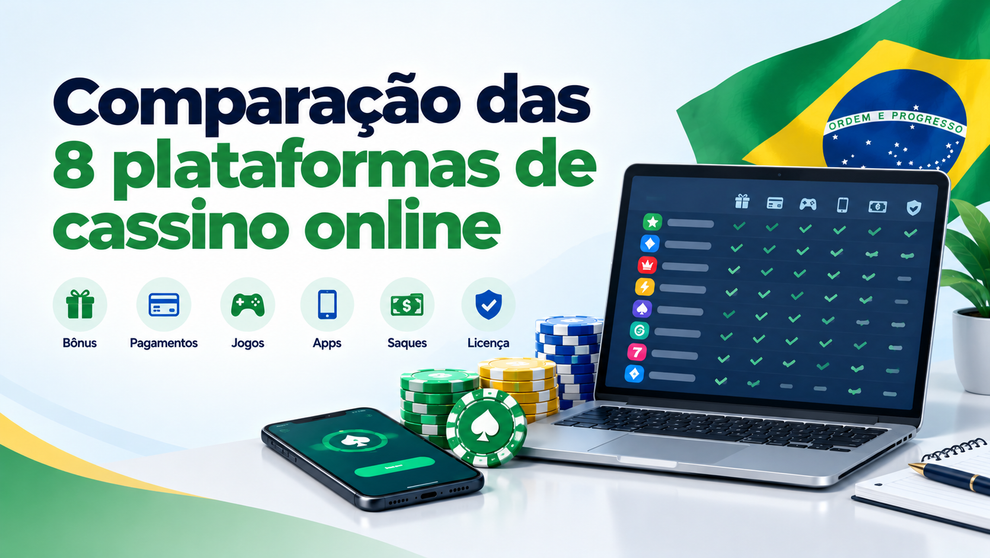 Comparação das plataformas de cassino online