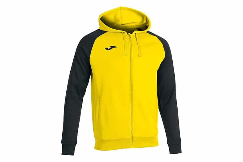 Sudadera con capucha y cremallera Joma Academy IV de hombre en amarillo y negro