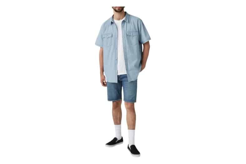 Bermudas vaqueras Levi's 405 de hombre con pernera recta y cinco bolsillos