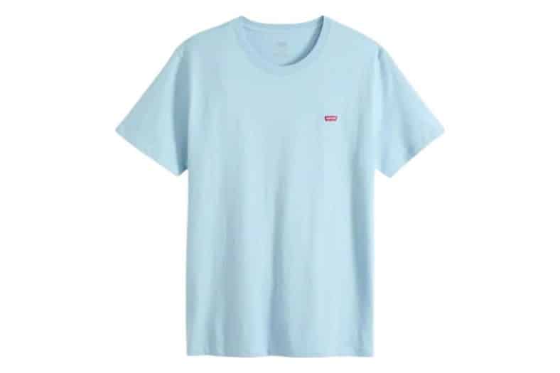 Camiseta de manga corta Levi's Original Housemark en azul con el logo en el pecho, para hombre