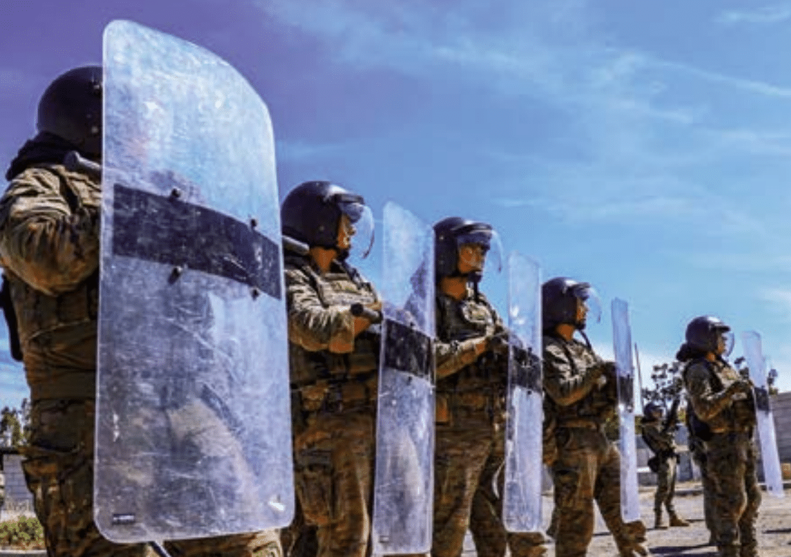 El Ejército realizó en Ceuta ejercicios de control de masas dos meses antes de la entrada masiva
