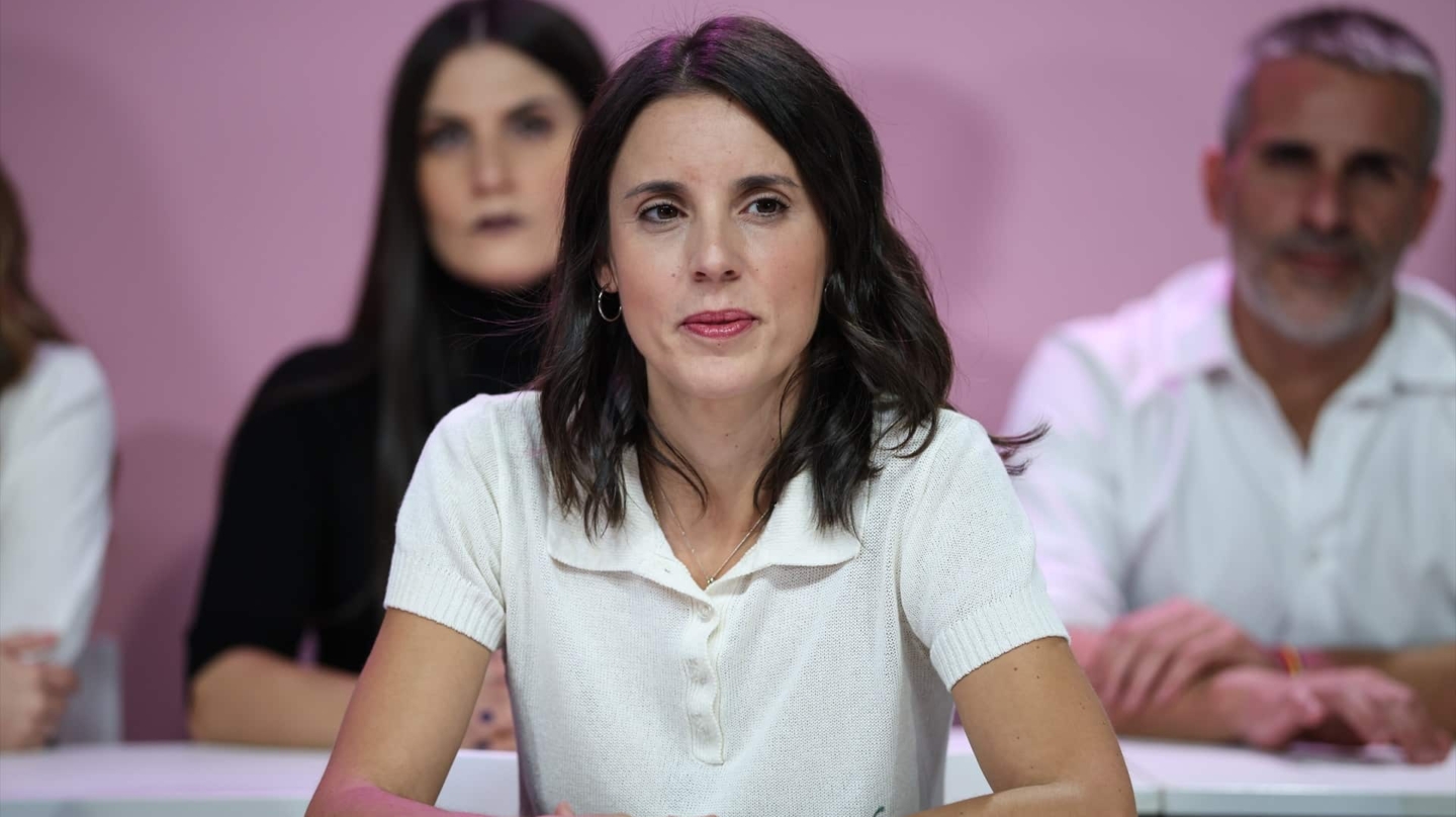 La secretaria política de Podemos y eurodiputada, Irene Montero, durante el Consejo Ciudadano Estatal de Podemos, este sábado en Madrid