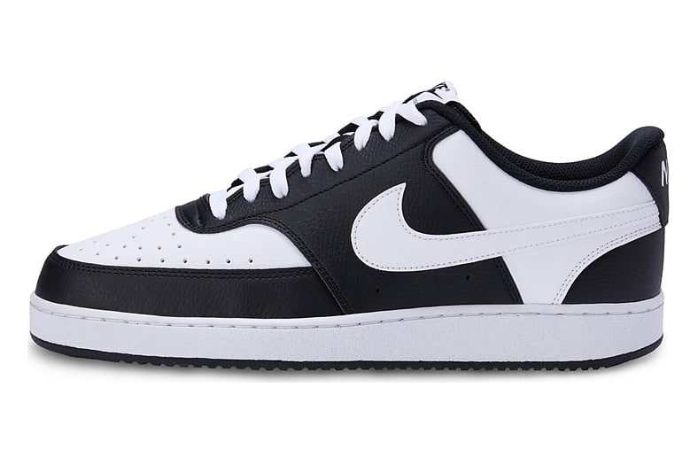Zapatillas casual Nike Court Vision Lo de hombre en negro con logotipo y suela blancos