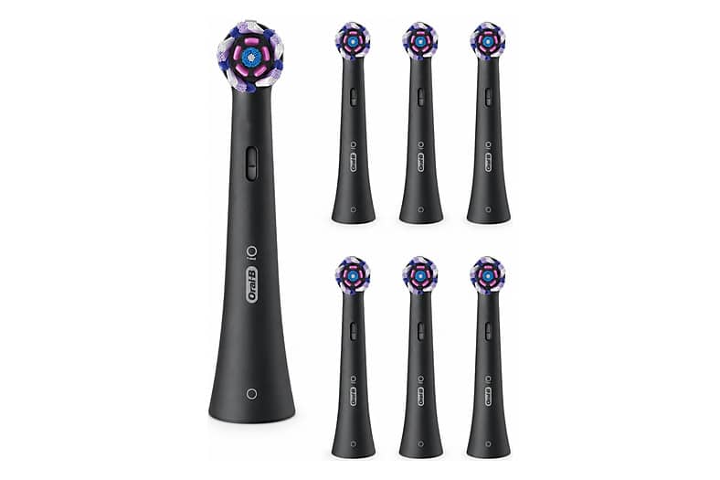 Pack de seis cabezales de recambio Oral-B iO Radiant White en negro