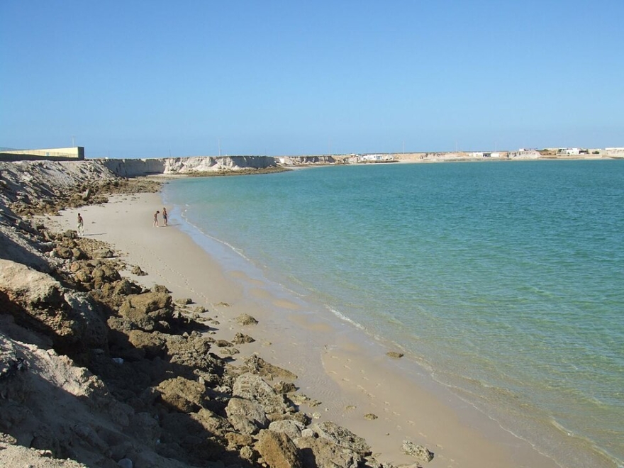 Una de las idílicas playas de Dajla, en el Sáhara ocupado