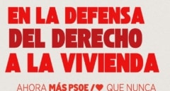 "Ni un paso atrás": el PSOE, a la desesperada en redes sociales antes de la votación en el Congreso de los decretos de vivienda