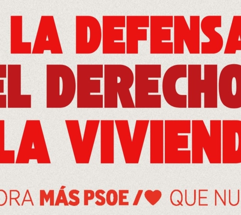 "Ni un paso atrás": el PSOE, a la desesperada en redes sociales antes de la votación en el Congreso de los decretos de vivienda