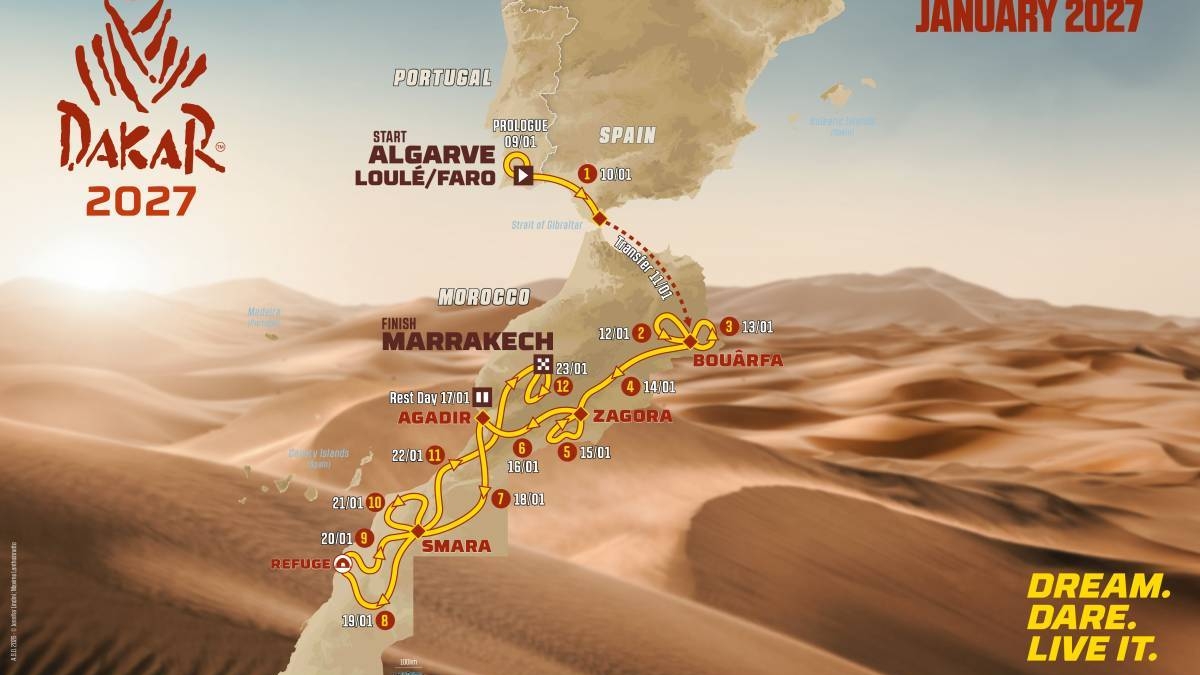 El recorrido del Rally Dakar 2027, que atravesará el Sáhara Occidental ocupado