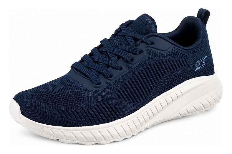 Zapatillas Skechers Bobs Squad Chaos Face Off de mujer en tejido de punto azul marino