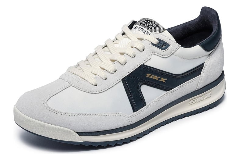 Zapatillas Skechers SKX 92 Spective de piel blanca con detalles negros, de hombre