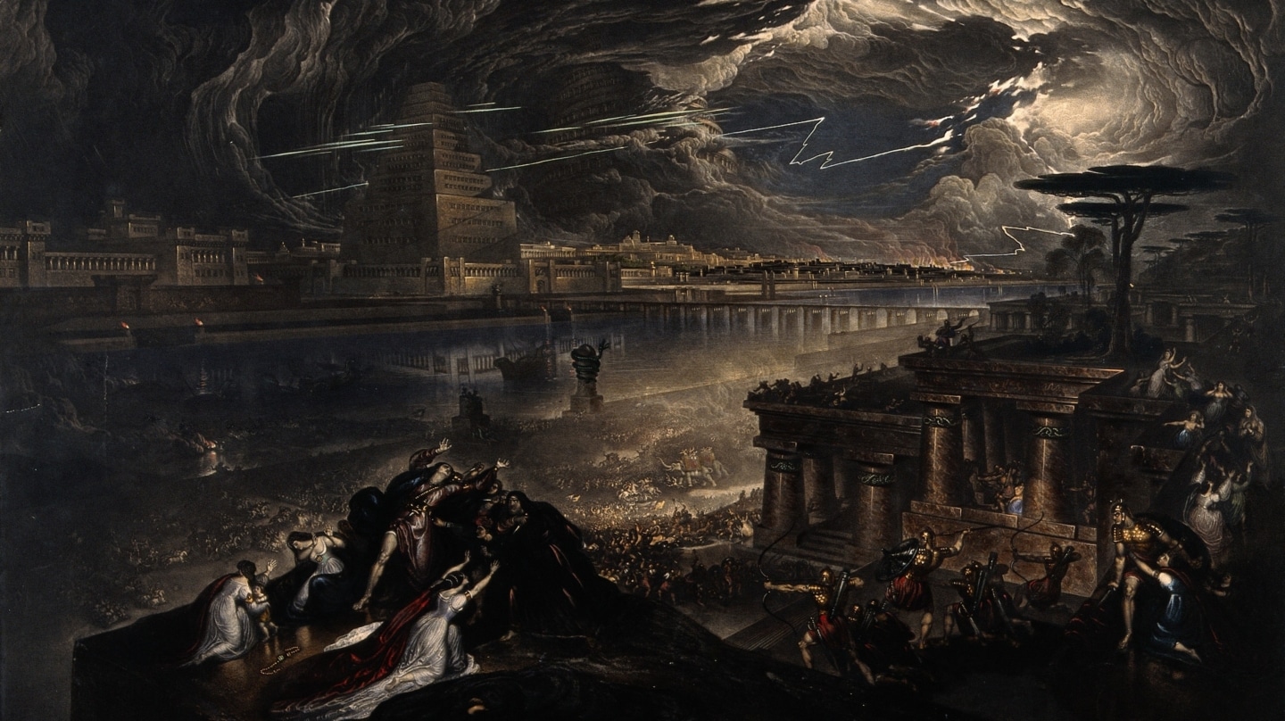 La caída de Babilonia; Ciro el Grande derrota al ejército babilónico (1831)