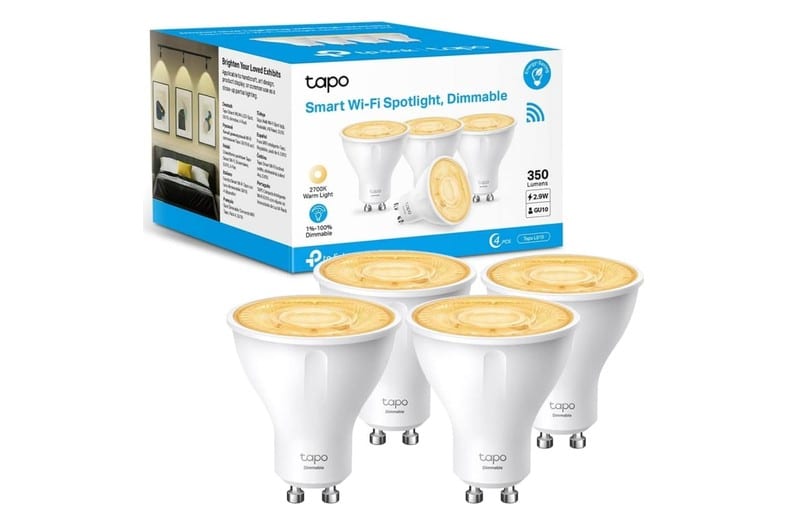 Pack de 4 bombillas inteligentes Tapo L610 de TP-Link con casquillo GU10
