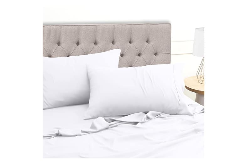 Juego de sábanas Utopia Bedding de cuatro piezas en blanco para cama de 150