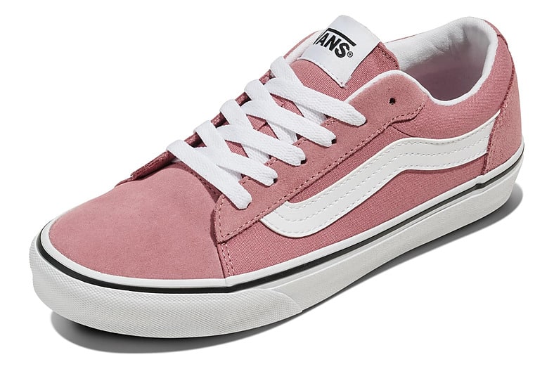 Zapatillas Vans Vero LS en rosa oscuro con raya lateral cosida, de mujer