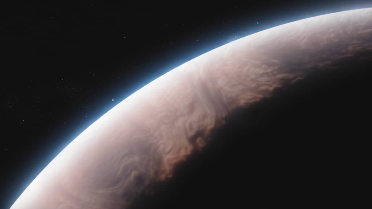 Imagen artística de la superficie del exoplaneta WASP-17b, el 'Jupiter caliente'.