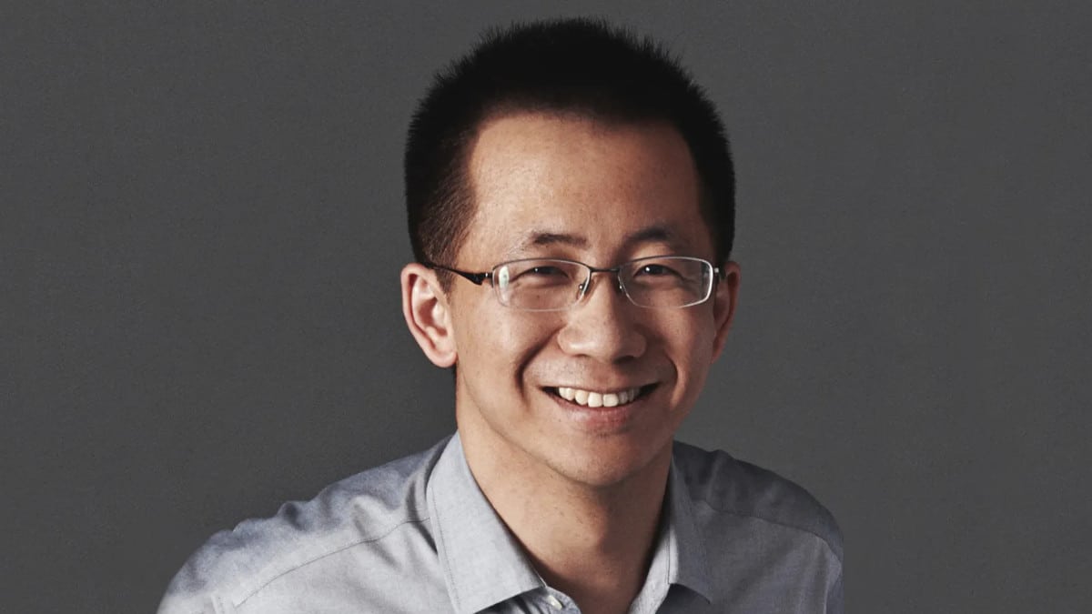 El fundador de ByteDance, matriz de TikTok, Zhang Yiming.